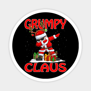 Grumpy Santa Claus Reindeer Christmas Matching Costume Magnet